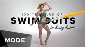 100 años de trajes de baño: este picante 'body paint' te dejará con la boca abierta